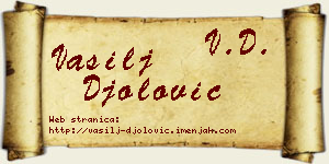 Vasilj Đolović vizit kartica